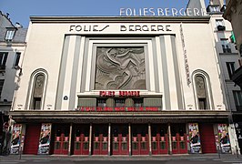 Théâtre des Folies Bergère à Paris.