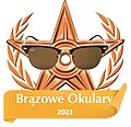 Brązowe Okulary za sprawdzanie haseł zgłoszonych do wyróżnienia podczas Miesiąca Wyróżnionego Artykułu 2023