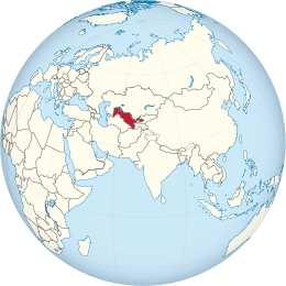 Mapa de Uzbekistan