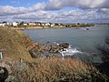 La plage de Bellangenet vue depuis la pointe de Bellangenet.