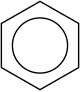 Simplified skeletal formula of benzene