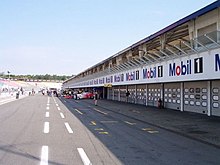 Les stands vides du circuit d'Hockenheim.