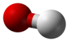 Ball-and-stick model of the nitrate ion