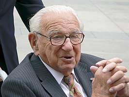 Nicholas Winton in Praag in 2007