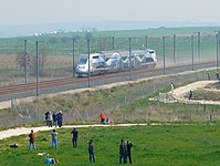 La rame 4402 du record du monde de vitesse.