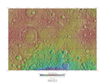 Topographical map of Iapygia quadrangle