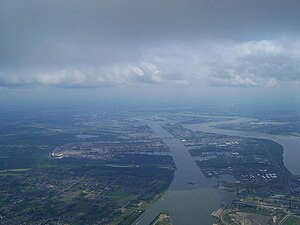 Luchtfoto Haven van Antwerpen