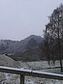 La roche à Wagne en hiver.