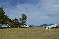 大久野島上的露營場