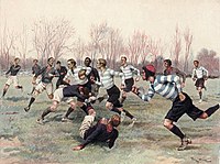 Match de championnat des années 1890.