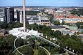 Vista di Göteborg dal parco di divertimenti Liseberg