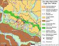 Geologische kaart van het gebied Teltow