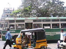 MTC bus on South Usman Road, T. Nagar