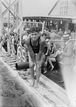 Johnny Weissmuller in de jaren 20