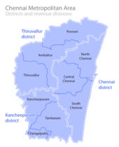 Chennai district map