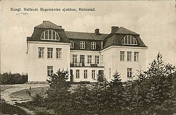 Sjukhuset vid Hallands regemente, 1920.