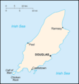 Map of Isle of Man from CIA World Factbook