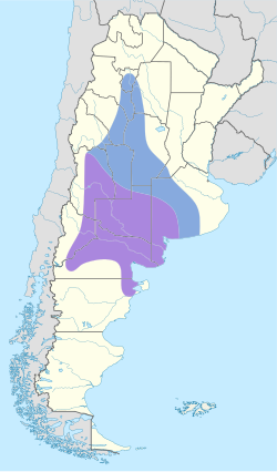 Distribución geográfica del yal carbonero.