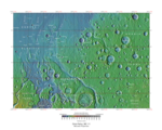 Topographical map of Oxia Palus quadrangle