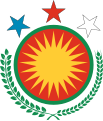 De facto emblem of Rojava until 2018