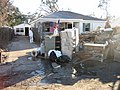 Clearing flood damaged possessions from house