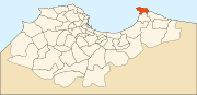 Location of El Marsa in the Algiers Province