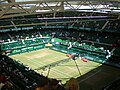 Innenansicht des Stadions während der Gerry Weber Open am 13. Juni 2009.