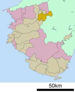 Location of Kōya in Wakayama Prefecture