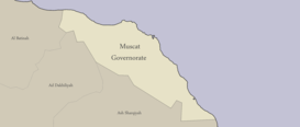 Map of the Muscat Governorate