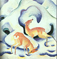 Franz Marc Rehe im Schnee, 1911