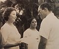 From left to right :Sr. Yvonne Hunter, R.S.M., Sr. Caritas Lawrence, R.S.M. and Charles M. Woods