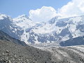 El glaciar Akkem en el macizo de Altái, Rusia.