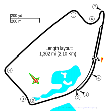 Layout of the Long Beach Formula E street circuit