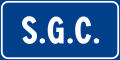 Road marker for major communication roads