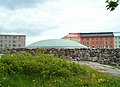 English: Temppeliaukio Church, outside Suomi: Temppeliaukion kirkko