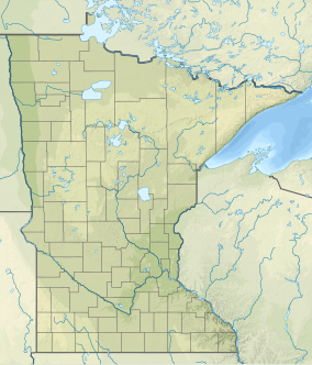 Map showing the location of Hill Annex Mine State Park