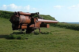 British gun from the 2nd World War at the fortress Skansin