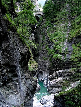 Vue générale des gorges.