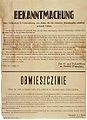 Anúncio do chefe da SS e da polícia 5.09.1942 — Pena de morte para poloneses que oferecem qualquer ajuda aos judeus