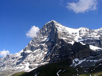 La cara nord de l'Eiger