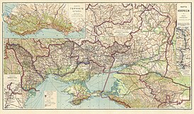 Карта Новороссии из собрания «Россия. Полное географическое описание нашего отечества». Под ред. Семёнова Тянь-Шаньского