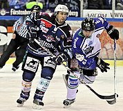 Zápas proti Dresdneru Eislöwen v roce 2008.