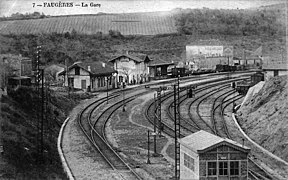 Gare de Faugère vers 1900