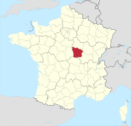 Nièvre – Localizzazione