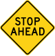 U.S. stop sign ahead (alternative).