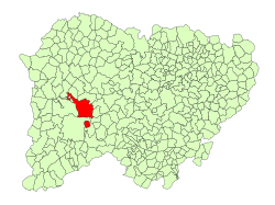 Location in Salamanca