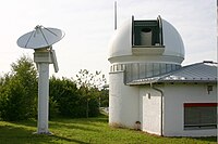 Laser ranging facility at Wettzell fundamental station, Bavaria, Germany