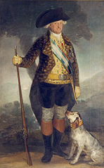 Carlos IV vestido de cazador, de Francisco de Goya. 1799.