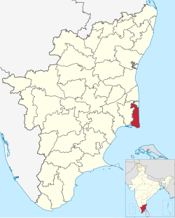 Location in Tamil Nadu