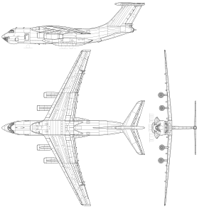 vue en plan de l’avion